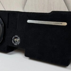 2015-2023 Ford F-150/F-250 Behind-Seat Single 10″ Enclosure, Loaded with Alpine RSW10