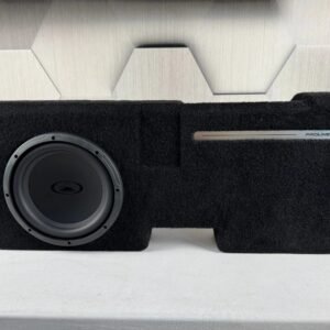 2015-2023 Ford F-150/F-250 Behind-Seat Single 10″ Enclosure, Loaded with Audiomobile Evo 2410