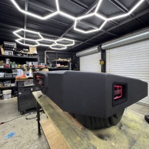2019+ RAM 1500 Subwoofer Enclosure with LED-Lit Logo Panel