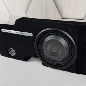 2024-2026 Ford F-150/F-250/F-350 Behind-Seat Single 12″ Enclosure, Loaded with Wavtech thinPRO12