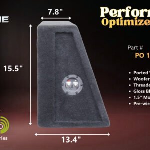 Dayton Audio Reference RSS315HF Ported Wedge Enclosure, Single 12″