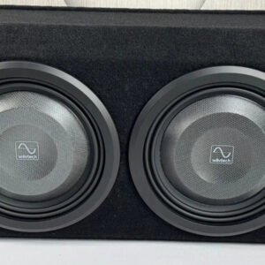 Dual Shallow 12″ Sealed Subwoofer Enclosure, Loaded with Wavtech thinPRO12