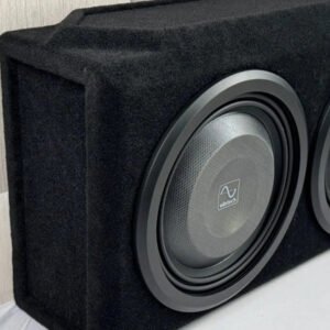 Dual Shallow 12″ Sealed Subwoofer Enclosure, Loaded with Wavtech thinPRO12