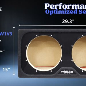 JL Audio 10W1v3 Sealed Wedge Enclosure, Dual 10″