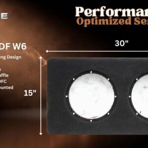 JL Audio 10W6v3 Sealed Down Fire Enclosure, Dual 10″