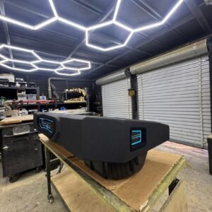RAM Truck Under-Seat Subwoofer Enclosure with Illuminated LED Logo Panel