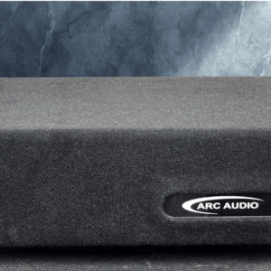 Single Shallow 10″ Sealed Subwoofer Enclosure, Loaded with Arc Audio A10