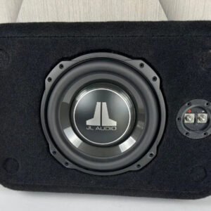 Single Shallow 10″ Sealed Subwoofer Enclosure, Loaded with JL Audio 10TW3