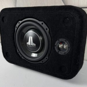 Single Shallow 10″ Sealed Subwoofer Enclosure, Loaded with JL Audio 10TW3