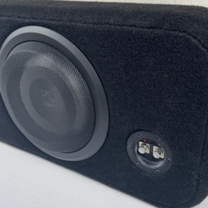 Single Shallow 10″ Sealed Subwoofer Enclosure, Loaded with Wavtech thinPRO10