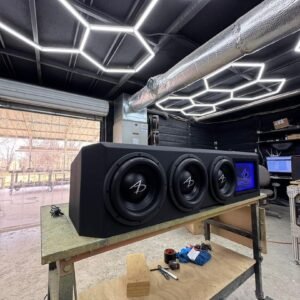 Triple 10-Inch Audio Dynamics 5000 Series Enclosure for 2019+ GMC Sierra Crew Cab