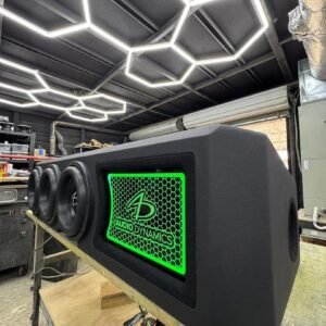 Triple 10-Inch Audio Dynamics 5000 Series Enclosure for 2019+ GMC Sierra Crew Cab
