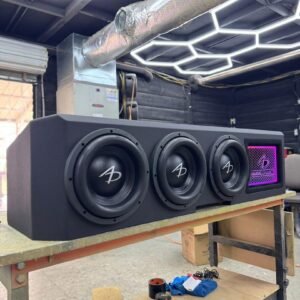 Triple 10-Inch Audio Dynamics 5000 Series Enclosure for 2019+ GMC Sierra Crew Cab