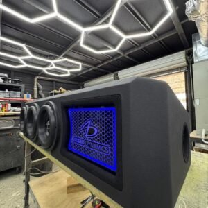 Triple 10-Inch Audio Dynamics 5000 Series Enclosure for 2019+ GMC Sierra Crew Cab