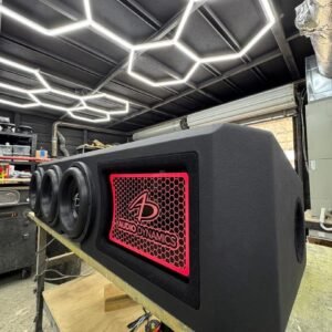 Triple 10-Inch Audio Dynamics 5000 Series Enclosure for 2019+ GMC Sierra Crew Cab