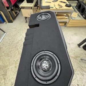 Triple 8-Inch Audio Dynamics 3000 Series Under-Seat Enclosure for Ford F-Series Crew Cab