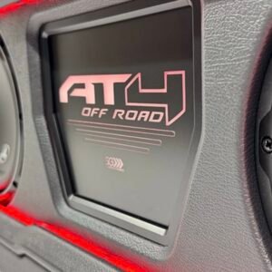Under-Seat Enclosure Loaded with Four JL Audio 8W3v3 Subwoofers for 2019-2026 GMC Sierra and Chevy Silverado