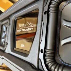 Under-Seat Vented Enclosure Loaded with Four Kicker L7S 8-Inch Subwoofers for 2019-2026 GMC Sierra and Chevy Silverado