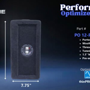 Wavtech thinPRO12 Ported Shallow Down Fire Enclosure, Single 12″